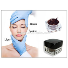 Professional Black Brown Eyebrow Tattoo Permanent Makeup Pigment for Microblading